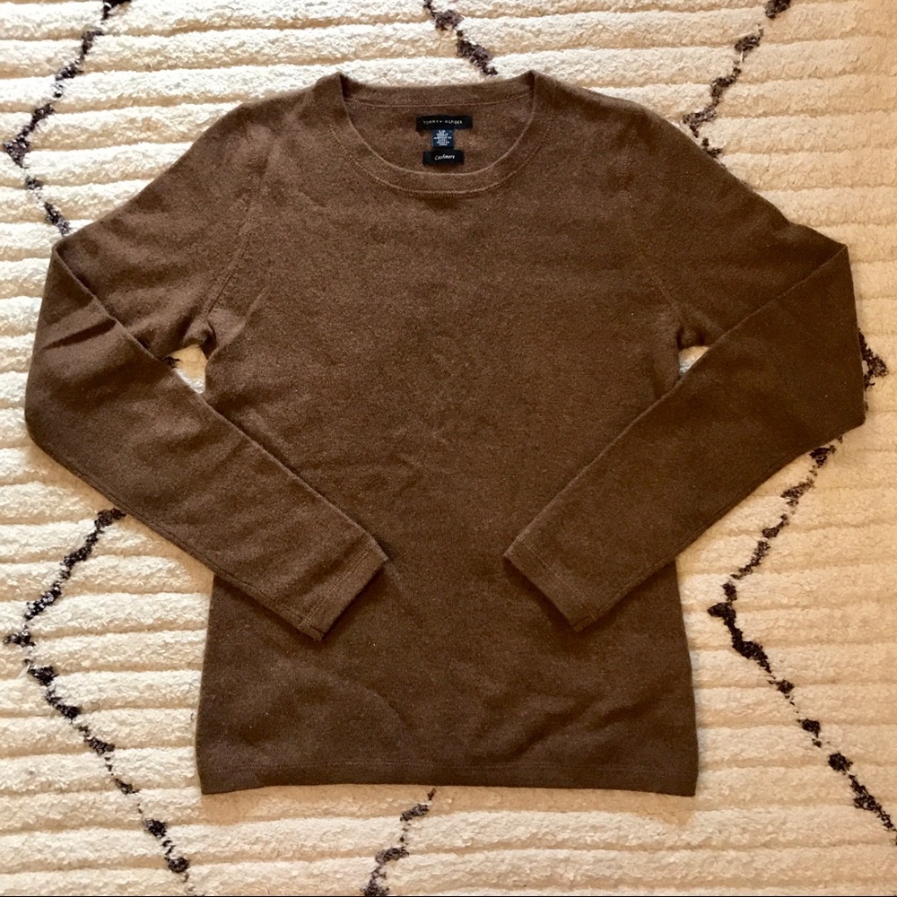 Tommy Hilfiger Brown Cashmere Sweater